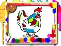 Chicken Coloring Book Chicken Coloring Book