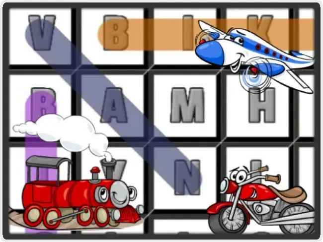 Word Search Transport Word Search Transport