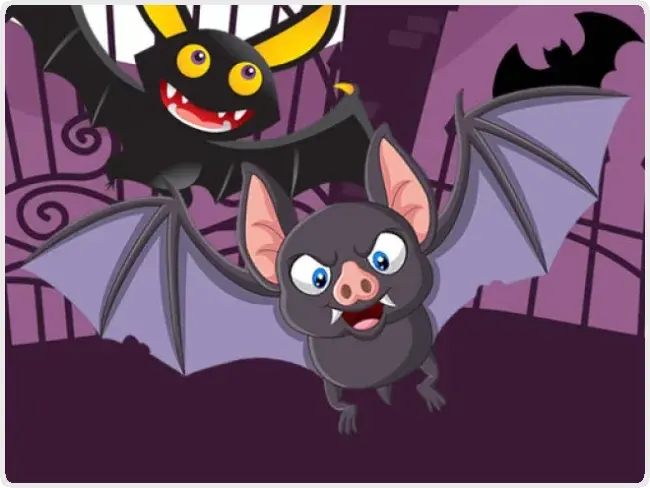 Scary Midnight Hidden Bats Scary Midnight Hidden Bats