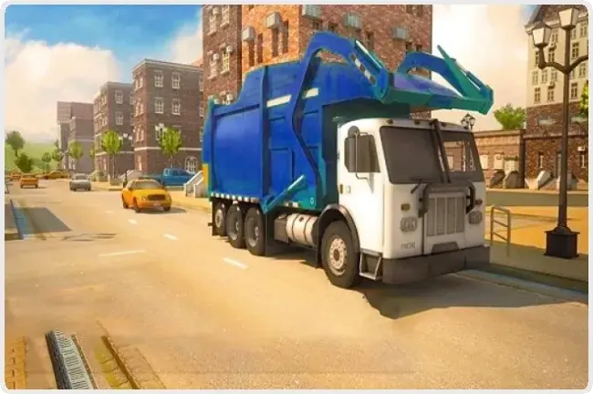 Road Garbage Dump Truck Driver Road Garbage Dump Truck Driver