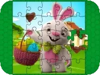 Easter Bunny Eggs Jigsaw Easter Bunny Eggs Jigsaw