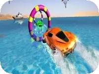 Floating Water Surfer Car Driving : Beach Racing Floating Water Surfer Car Driving : Beach Racing