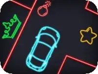Neon car Puzzle Neon car Puzzle