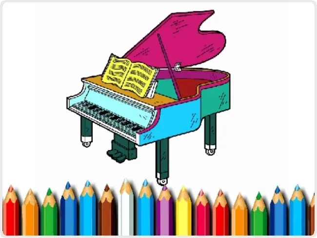 BTS Piano Coloring Book BTS Piano Coloring Book