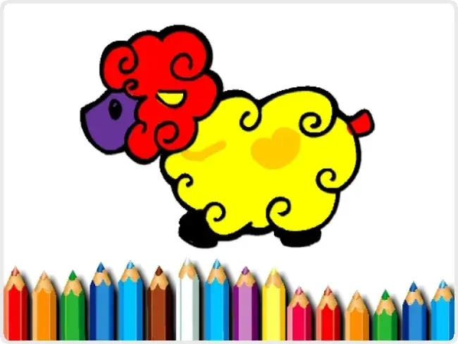 Baby Sheep Coloring Game Baby Sheep Coloring Game