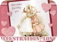 Illustration Love Puzzle Illustration Love Puzzle