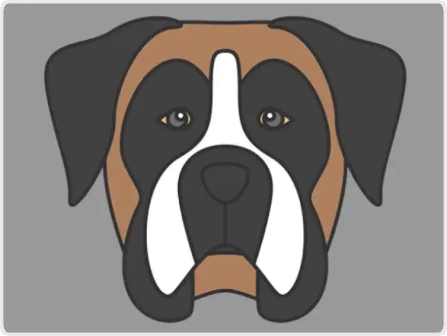 Doggy Face Coloring Doggy Face Coloring