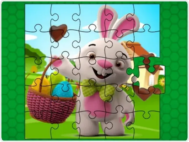Easter Bunny Eggs Jigsaw Easter Bunny Eggs Jigsaw