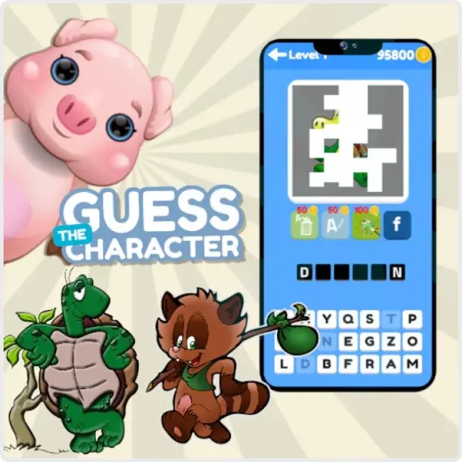 Guess the Character Word Puzzle Game Guess the Character Word Puzzle Game